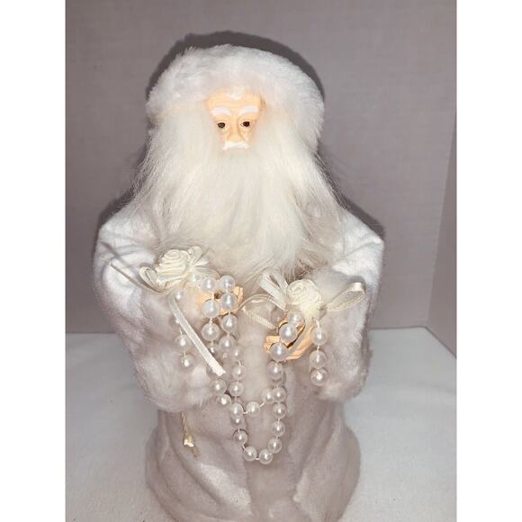 Christmas Timeless Treasures Victorian Collectibles Tree Topper Table Top Santa - Picture 5 of 12